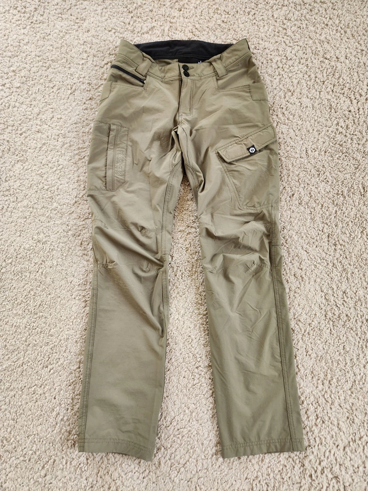 Truewerk Women’s Olive Softshell Durable Stretch T1 Werkpant Sz 2 Regular