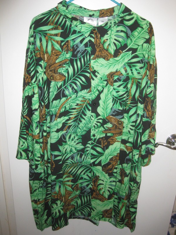Jurassic World Hawaiian Golf Shirt 5XL