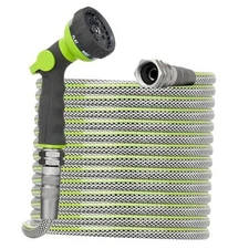 Flexible Garden Hose 75 FT - Heavy Duty Non-Expandable Outdoor Water Hose 75FT