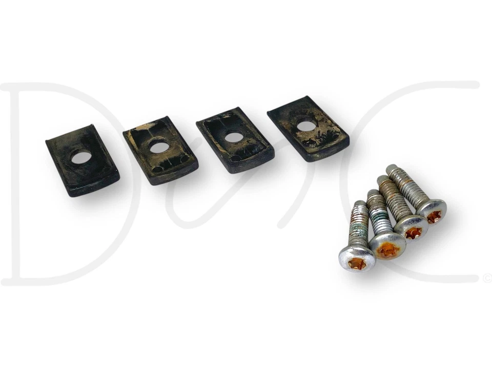 80-98 Ford F600 F650 F700 F800 Exterior B Juego de manijas de agarre de pilar con herrajes OEM Foto 3 de 4