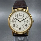 Seiko Age Of Discovery Watch Men 31mm Cream Dial Gold Tone 5Y30-7A20 New Battery