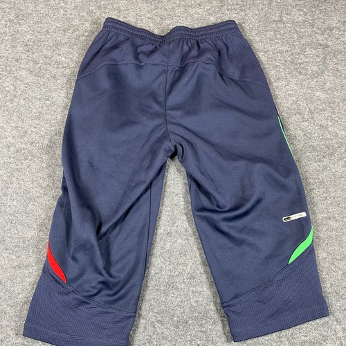 Puma Italy Italia Pants Mens Medium Blue 3/4 Pant Soccer Futbol Training Patch - Picture 12 of 13