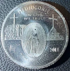 1/4 oz  pure silver  .999 silver round 2011  Queen of Peace Round Coin