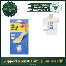 Comfort Insoles Pack of 2 - Lightweight Rubber with Cushioning for Sore Feet