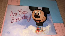 Hallmark Mickey Mouse Greeting Card Birthday With Envelope Mickey Unlimited