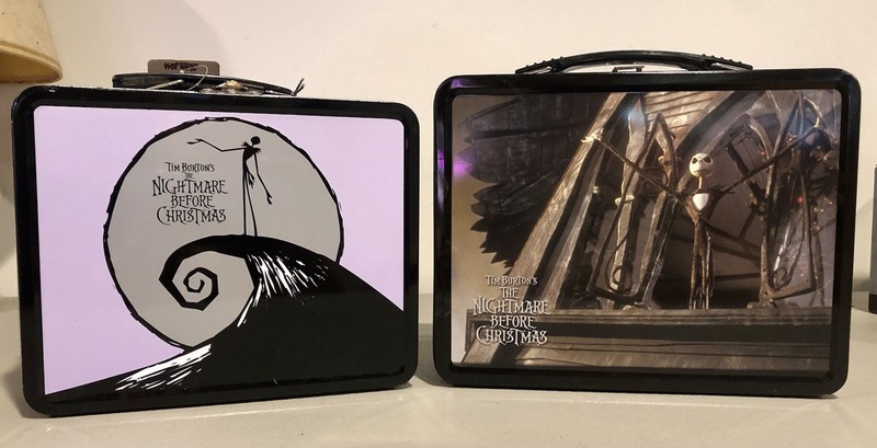 Set Of 2 Disney Nightmare Before Christmas Tin Lunchboxes 