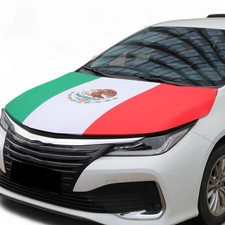 Housse capot voiture 63x47" polyester motif drapeau mexicain