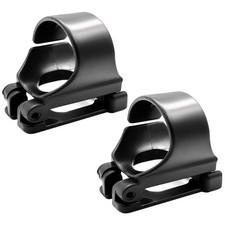 Scuba Dive Plastic Clip Snorkel Keeper Retainer 2pc Black