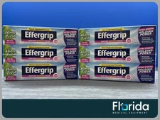 NEW LOT OF 10 BOXES (EACH BOX OF 12) EFFERGRIP DENTURE ADHESIVE CREAM 2.5 OZ **