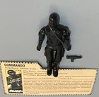 SNAKE EYES v1 1982 G.I. GI Joe Straight Arm W/Weapons & File Card