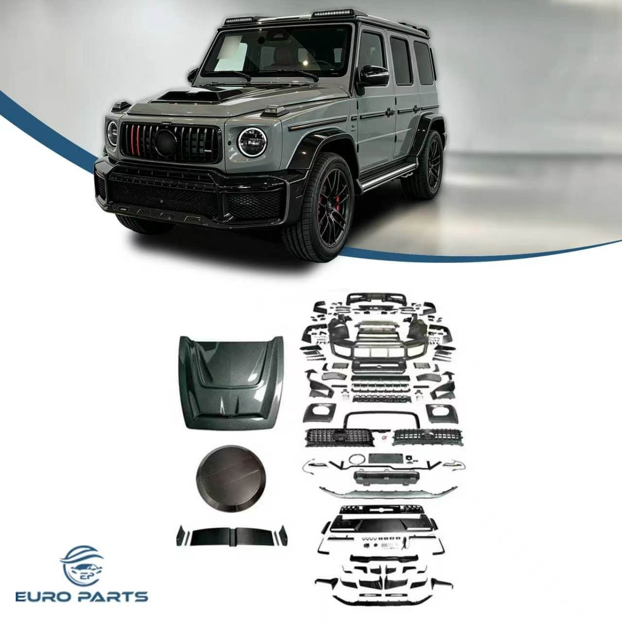 For 19-24 Mercedes Benz G CLASS W463A/W464 to 2025 w465 Brabus Full Body Kit