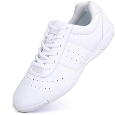 Cheer Shoes for Women White Cheerleading Athletic Dance Shoes Flats Girls Ten...