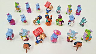 ! Ovetto! 20 Figurine "Happy Hippo Wedding" D 1999 Ottime Condizioni 100% Originali!