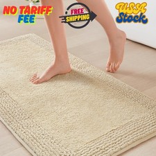 Splendor Reversible 100 Cotton Tufted Bathroom Rug-3000 GSM Hotel Quality...