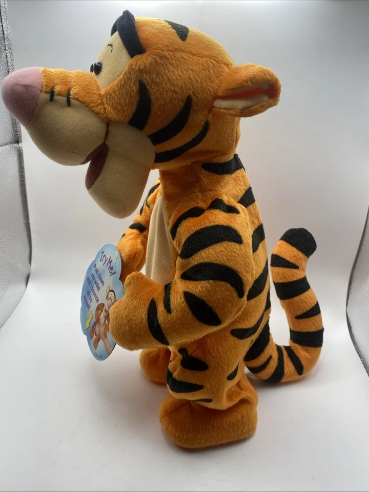 Vintage 1998 Disney Tigger Talking Bouncing Jumping 12" Plush Toy Doll with Tags - Image 2 of 4