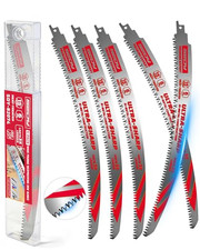 15 Inch Japanese Teeth Reciprocating Saw Blades, 6TPI Arc Edge Wood Pruning Saw