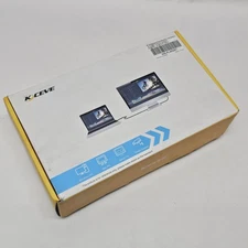 KCEVE 8K 4K 144Hz USB3.0 DP Dual Monitors KVM Switch KC-KVM202DP Used With Box