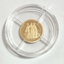 🪙 Solid Gold George III “Three Graces” Commemorative Coin – 14ct Gold (0.5g)