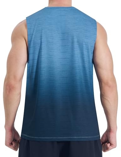 Men's Quick Dry Workout Tank Tops Sleeveless Gym Muscle Shirts Fitness