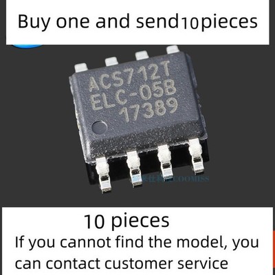 10 piece set ACS712ELCTR-05B-T SOP-8 current sensor 5A 5V