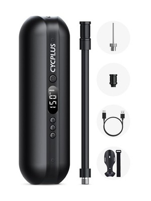CYCPLUS Fahrradpumpe 150PSI Elektrisch Tragbar LED