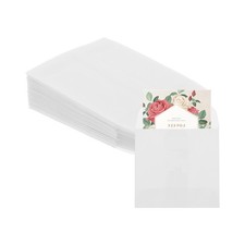 Lot de 30 enveloppes pré-pliées en papier vélin, vestes vélin 2 x 2 pouces