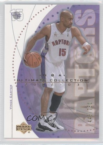 Vince Carter #63 2002 Ultimate Collection card