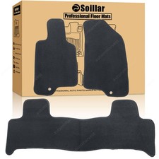 For 2006 2007 Hummer H3 Front Rear Floor Mats Carpet Velour Replacement Black