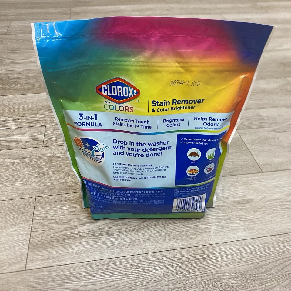 ¡Oferta!!! Pack De 6 Clorox 2 Para Colores Pretratamiento Quitamanchas Y Color Más Brillante Foto 3 de 4