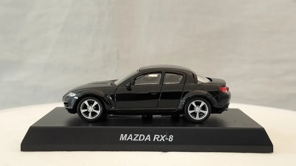 Coche modelo diecast negro Kyosho 1/64 Mazda RX-8 Foto 4 de 4