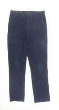 Mens UK Size 34 Stefano Conti Regular Fit Chino Blue Trousers