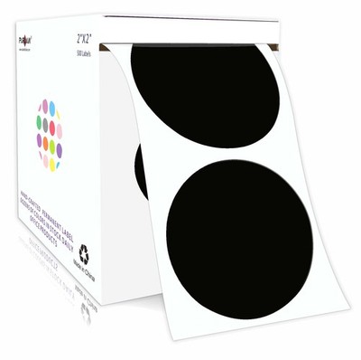 PARLAIM 2 Inch Color-Coding Labels, 500 per Roll Round Permanent Adhesive Col...