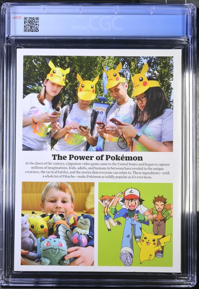 2025 TIME Special Edition Magazine POKÉMON-PIKACHU-CGC 9.4-Pikachu Variant - Image 2 of 2