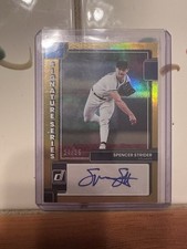 2022 Donruss Signature Series Gold Foil Auto /25 Spencer Strider RC Rookie