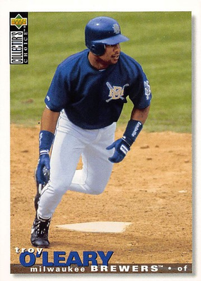 #ad Troy O#x27;Leary 1995 Collector#x27;s Choice 169 Milwaukee Brewers Baseball Card $1.00