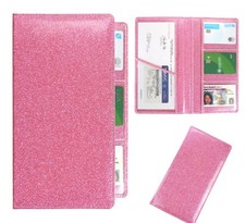 Registration and Insurance Card Holder Bling Glitter for Car Essentials Document