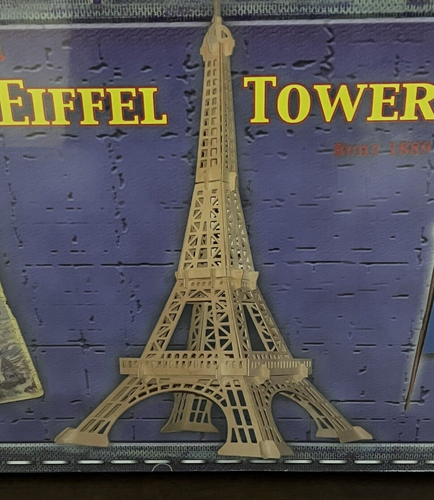 B.C. Bones 3D Wooden Puzzle Paris Eiffel Tower 36” High x 25" Wide - Sealed - Picture 4 of 6