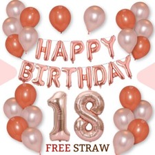 Birthday Balloons Arch Self Inflating Banner Birthday Decoration Number Balloons