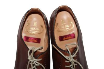 Scotch Grain - Sakata Brown Leather Stitched Dress Shoes Japan sz