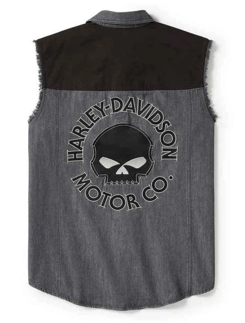 Harley Davidson Willie G Skull Blowout Sleeveless Shirt Vest Men XL - Image 2 of 2