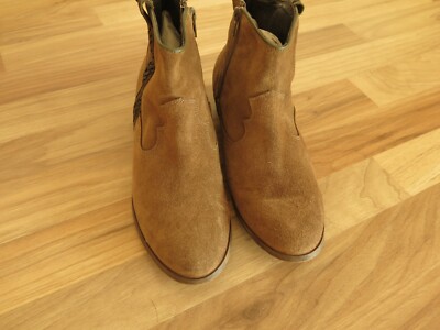 Cowboy Stiefel - Boots -Stiefeletten Gr 42 Komfort-Flach Absatz -von Dimare -Top