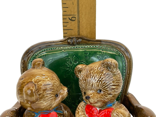 VTG Otagiri Music Box Teddy Bears "Love Makes the World Go Round" Gibson Inc. - Imagen 9 de 10