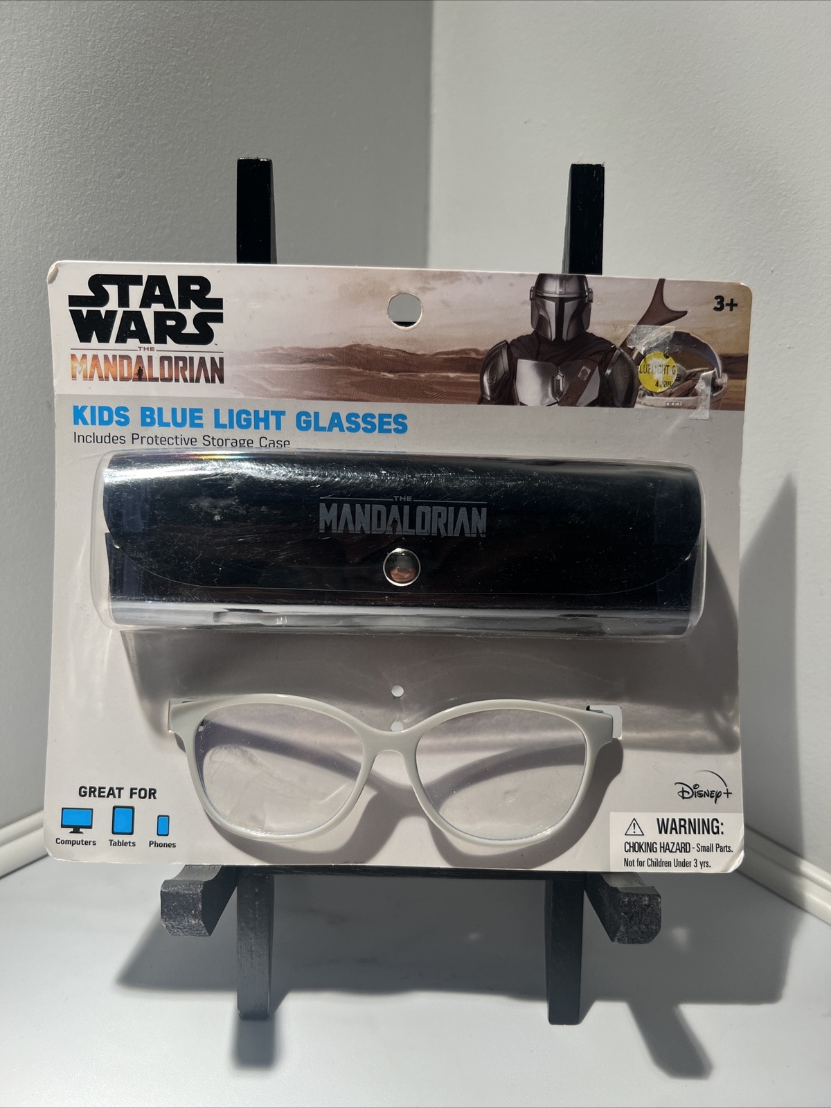 Blue Light Glasses Star Wars The Mandalorian Kids with Baby Yoda with Case NIP-image