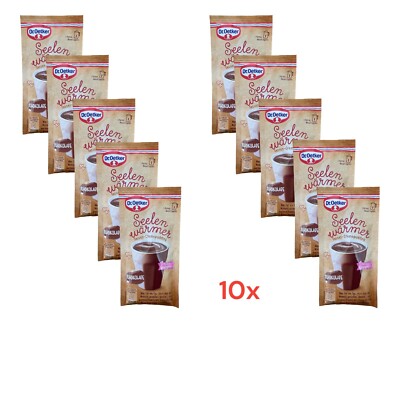 (28,80 EUR/kg) Dr. Oetker Seelenwärmer Schokolade Multipack 10x 59g