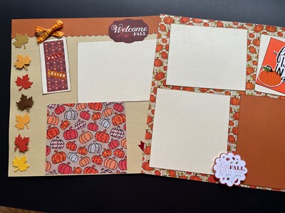 premade scrapbook pages 12x12 paper piecing | eBay