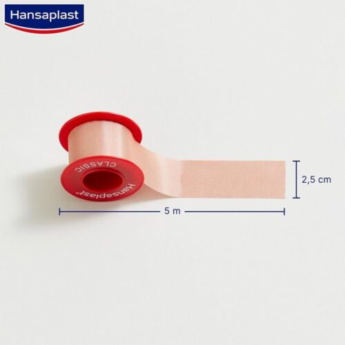 Hansaplast Fixierpflaster Classic (5 m x 2,5 cm), Tapeband zur einfachen und - Bild 3 von 12