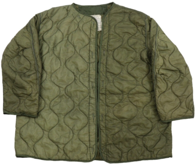 Large - US Military OD Extreme Cold Weather Quilted Parka Liner