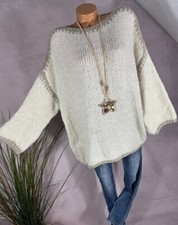 NEU weicher OVERSIZE Pullover Italy  Wolle Mo...