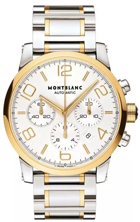 New MontBlanc TimeWalker Automatic Steel Gold Men s Watch At A