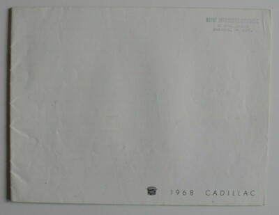 CADILLAC Full Line 1968 dealer brochure catalog - English - Canada